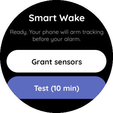 Smart Wake on a Wear OS watch